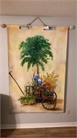 Large painting chery F Boone 1999 80 inches tall,