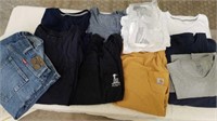 Mens Size 4XL shirts & Size 48 Jean shorts
