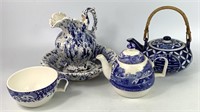 Spode Teapot, Pitcher and Bowl & More