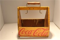 ANTIQUE WOODEN COCA COLA 6 PACK CADDY