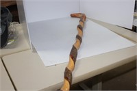OLD MAN OF THE WOODS TWISTED WALKING CANE, 41"