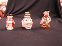 Three china Toby jugs: 4 1/2" by Royal