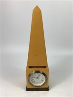 Wooden Obelisk Clock