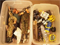 Two containers of Ultra Corps! military figures
