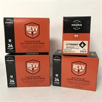 96 K-CUPS PODS KEURIG REVV AFTERBURNER DARK ROAST