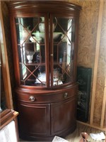 Vintage Mahogany Corner Cabinet