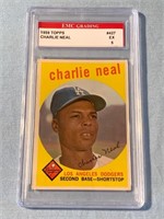 1959 Charlie Neal Topps #427 Graded Card