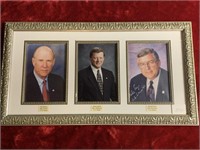 3 US Republican Senators Framed Photos see Descrip