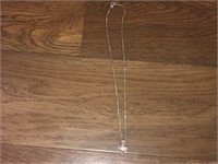 18 INCH STERLING SILVER NECKLACE WITH CHARM