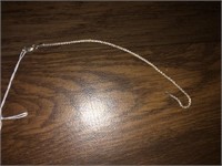 7 INCH STERLING SILVER ROPE CHAIN BRACELET