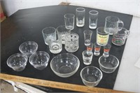 Variety of Glass Glasses and Bowls