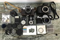 Lot of cameras & parts