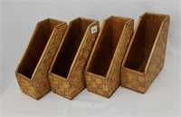 Four Wood File Organizers