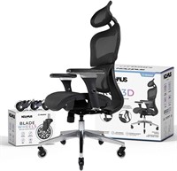 NOUHAUS Ergo3D Ergonomic Office Chair, Black