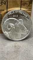 1OZ .999 SILVER 2015 YEAR OF THE RAM ROUND