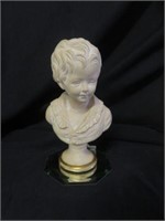 VINTAGE ITALIAN BORGHESE BOY BUST WITH MIRROR