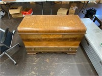 Large wooden chest with drawer