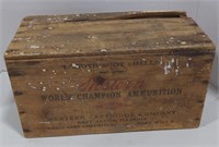 (AB) Vtg Western World Champion Ammunition box