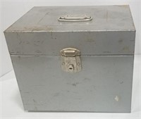 (AB) Metal filing lock box 9"x12.5"x10"