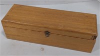 (AB) Wooden Hinge Top Box 13?5"x4.5"x4"