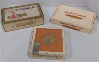 (AB) Cigar Boxes: Dutch Masters, El Producto,