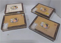 (AB) 4 vintage Garcia y Vega cigar boxes