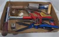 (AB) Box of tools -- clippers, windshield