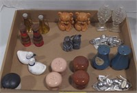(AB) Lot of various salt and pepper shakers