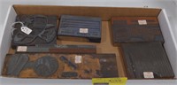 (AB) Box of Rubber ink stamps