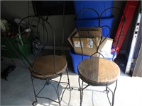 2 VINTAGE ICE CREAM PARLOR CHAIRS