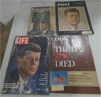 (AB) 4 vtg JFK magazines