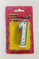 12PCS COLOR FANTASTIK NUMBER CANDLES **#1**