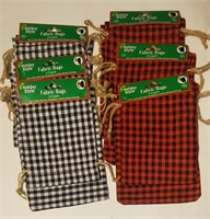 Holiday Style fabric bags x12