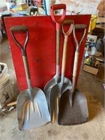 4 Grain Shovels