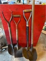 3 Spades and 1 Cutting Shovel