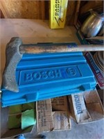 Bosch Tool Box (empty) & Pick Sledge