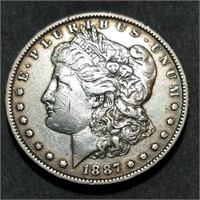 1887-O Morgan Dollar - Higher Grade Rim Toner