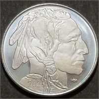 2020 Highland Mint .999 Silver Buffalo 1 OZ Round