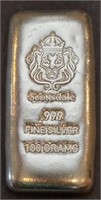 3.215 TROY OUNCE .999 SILVER SCOTTSDALE HAND POUR