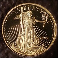 1999-W $5 Gold Eagle Proof DCAM - 1/10 oz.