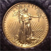 1992 $5 Gold Eagle 1/10 oz - Uncirculated