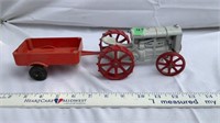 Ford son tractor and wagon metal made by Silk-toy