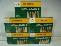 100 rds Lellier & Bellot 303 British 180 grain