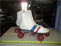 Vintage Leather Roller Derby Urethane Skates