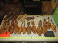 Large Lot - Vintage Wood Boot & Shoe Stretchers