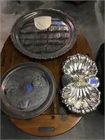 3 pieces silver plate