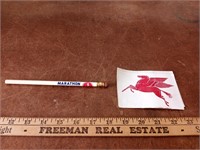 Vintage Marathon Runner Pencil & Pegasus Sticker