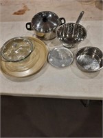 POTS GLASS DISH TRAY