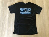"Food Truck Junkie" FOOD TRUCK T-SHIRT Size Med
