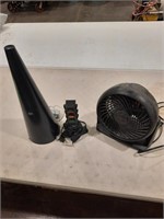 TABLE FAN, DIRT DEVIL HANDHELD VACUUM